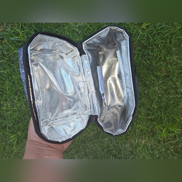 Adidas Portable Lunch Bag Insulated Cooler w/ Handle School Work Bag Gray Clean - Picture 4 of 6